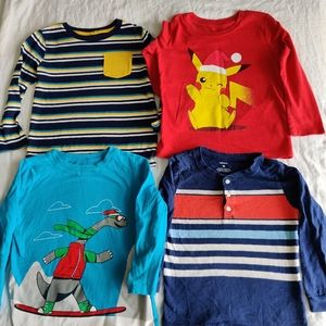 Toddler boy long sleeve top/ tshirt bundle size 5T